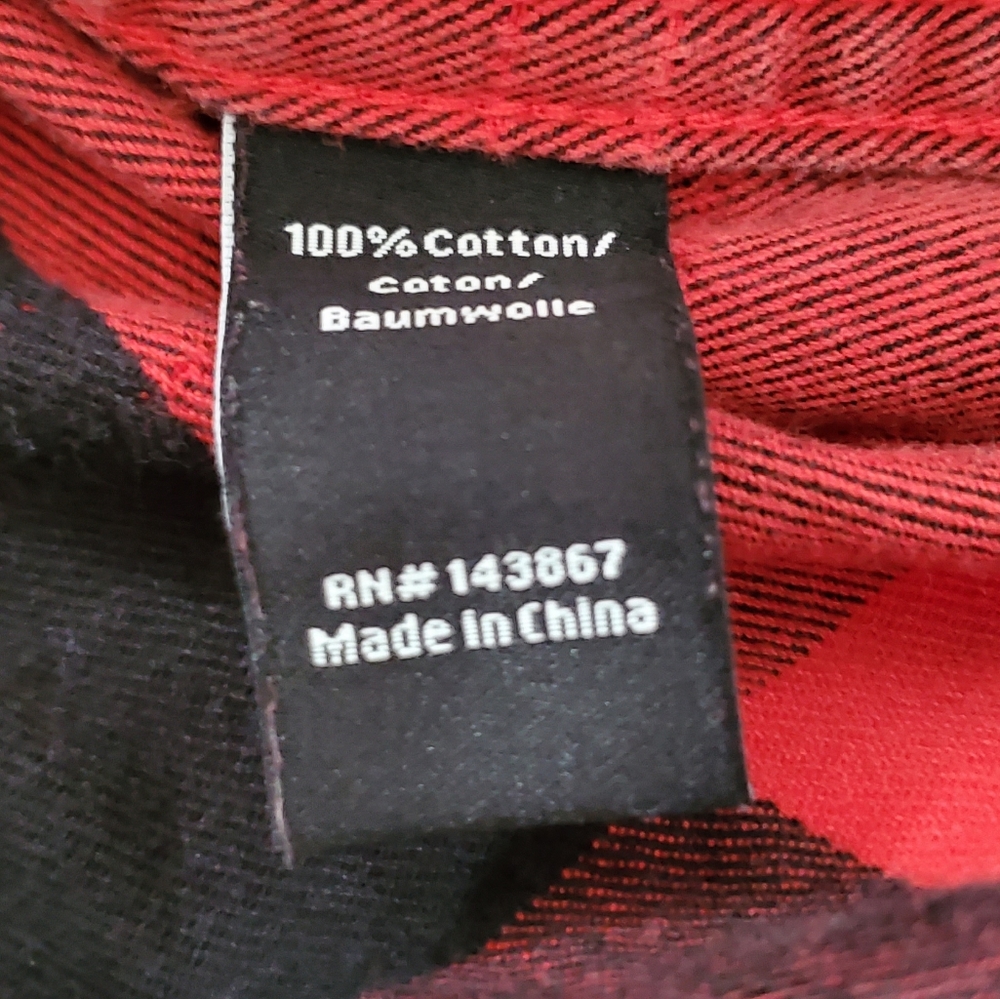 Cookies Heavyweight Cotton Flannel Fabric W/Logo Patches Plaid Shirt. Me… - Picture 10 of 14